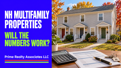Illustration of a rental building and worksheet for analyzing NH multifamily properties